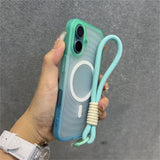 Gradient Matte Translucent Back Cover Case For iPhone