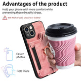 RFID Anti-theft Finger Ring Buckle Lanyard Multi-function Card Holder Phone Case for IPhone