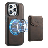 360° Rotation Magnetic Ring Holder Leather Case for iPhone