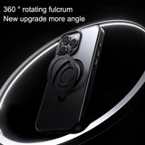 360° Rotation Magnetic Stand Frosted Shockproof Case for iPhone