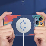 Silicone Graffiti Smile Magsafing Case for iPhone