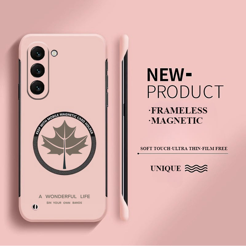 Ultra-thin Frameless Magnetic Maple Leaf Case For Samsung