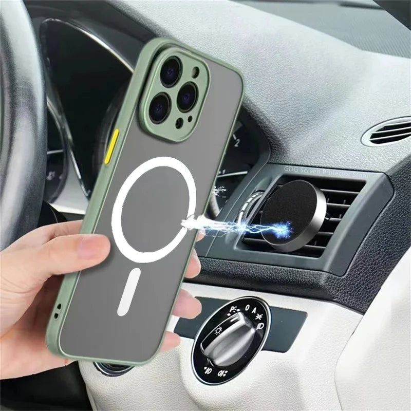 Magnetic Wireless Charging Soft P Case For iPhone
