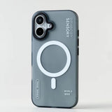 Matte Magnetic Armor Wireless Charge Case For iPhone