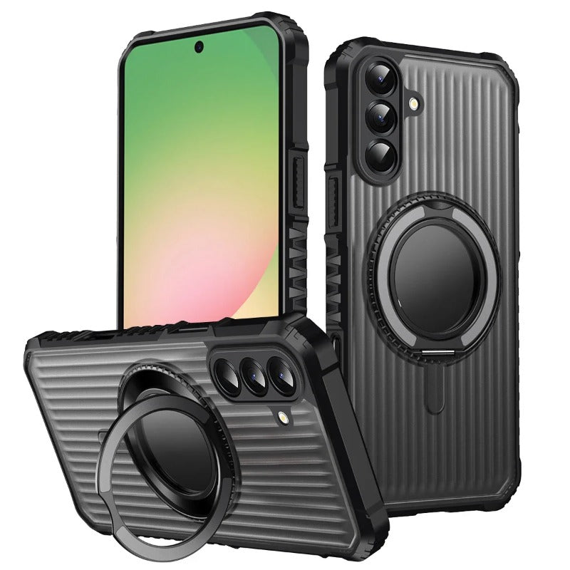 360° Rotate Ring Stand Military Grade Magnetic Case for Samsung