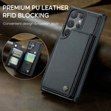 New RFID Card Insert Anti-drop Leather Case and Anti-theft Phone Case for Samsung