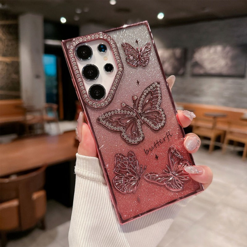 Luxury Diamond Butterfly Premium Phone Case for Samsung
