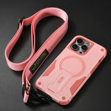 Magnetic diagonal bracket mobile Case for iPhone