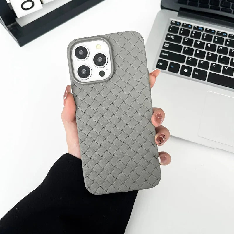 Magsafe Braided Textured Silicone Knitted Pattern Breathable Case for iPhone