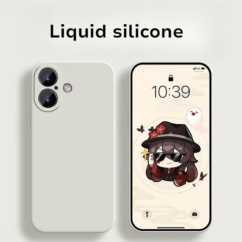 New Liquid Silicone Anti-Fingerprint Anti-Drop Skin-Friendly Phone Case for IPhone