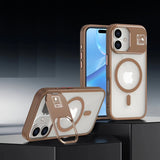 Foldable Invisible Bracket Magnetic Case For iPhone