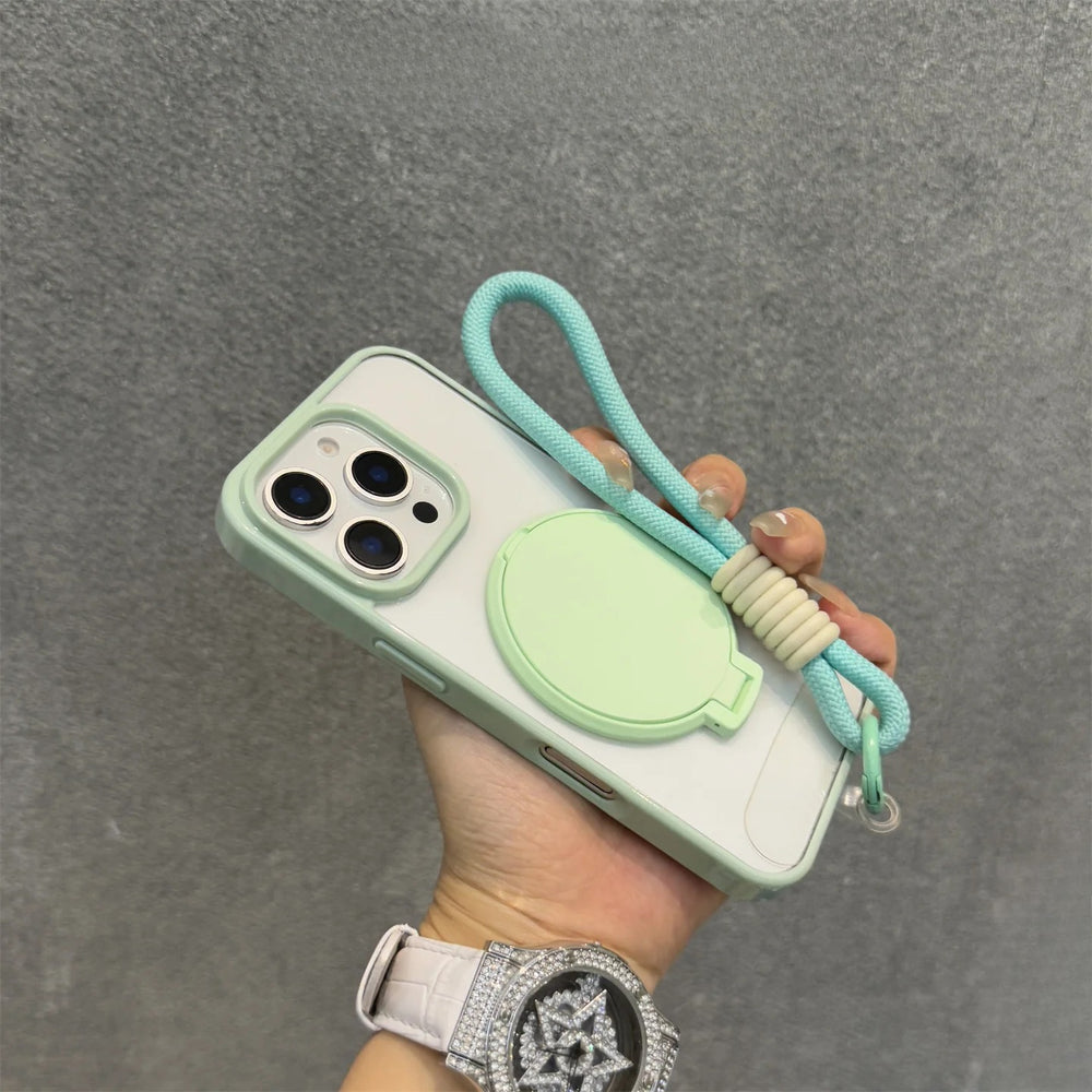 Candy Color Case Makeup Mirror Case for iPhone