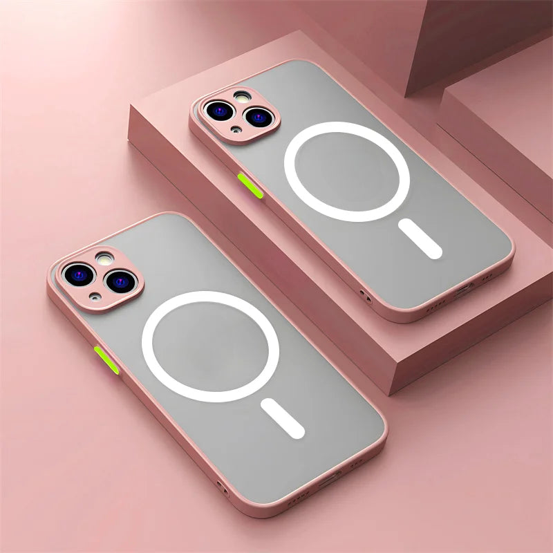 Magnetic Wireless Charging Soft P Case For iPhone