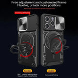 Magsafe Magnetic 360 Rotate Kickstand Armor Ring Case for iPhone