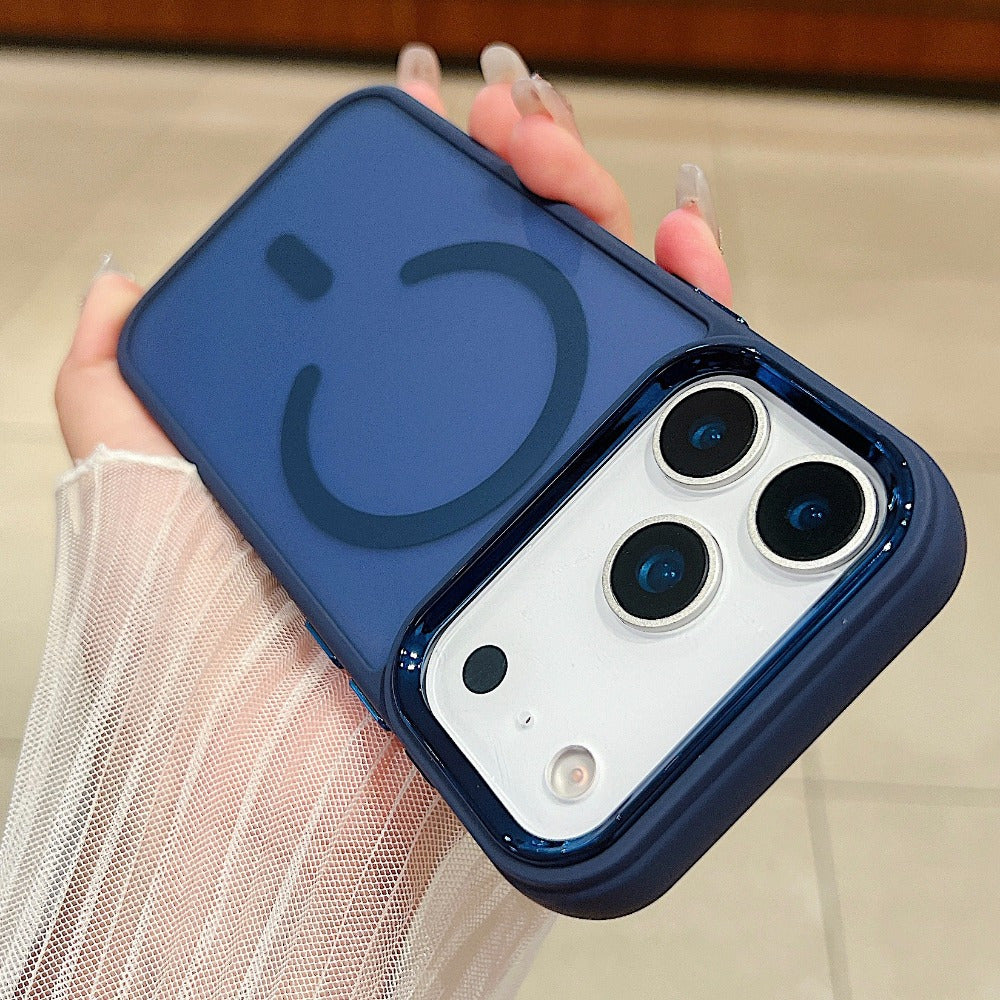 Magnetic Wireless Charging Matte Shock Camera Case for iPhone
