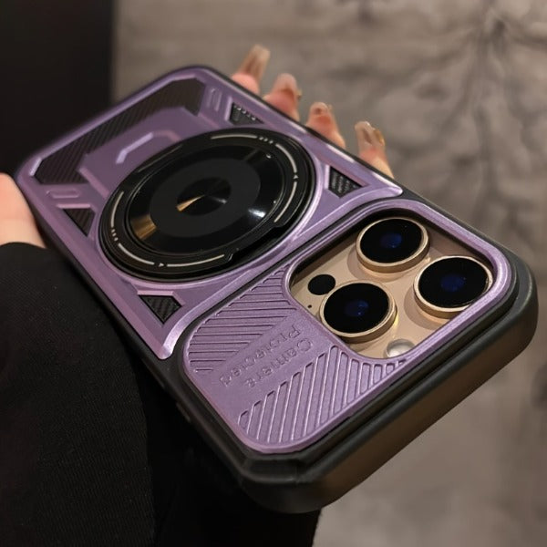 Magnetic rotating stand shockproof protective case for iPhone