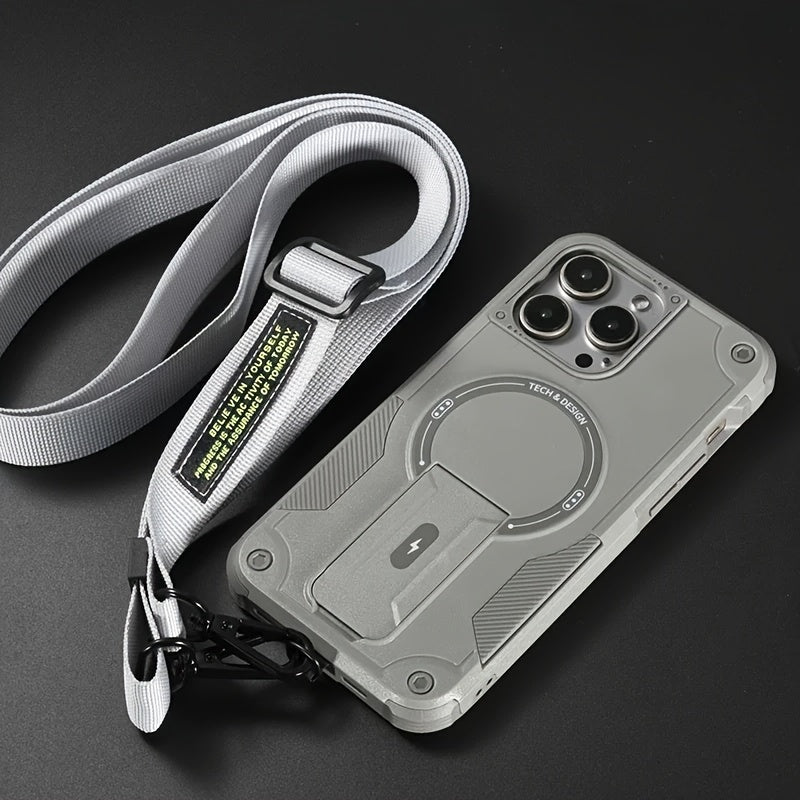 Magnetic diagonal bracket mobile Case for iPhone