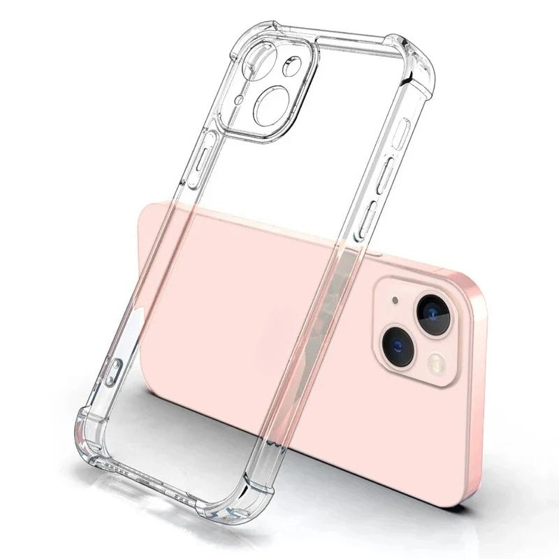 Thick Shockproof Silicone Clear Transparent Soft Phone Case for iPhone