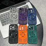 New Full-Coverage Heat Dissipation Magnetic Stand Phone Case for IPhone