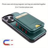 RFID Anti-theft Swipe Magnetic Faux Leather Wallet Case for iPhone