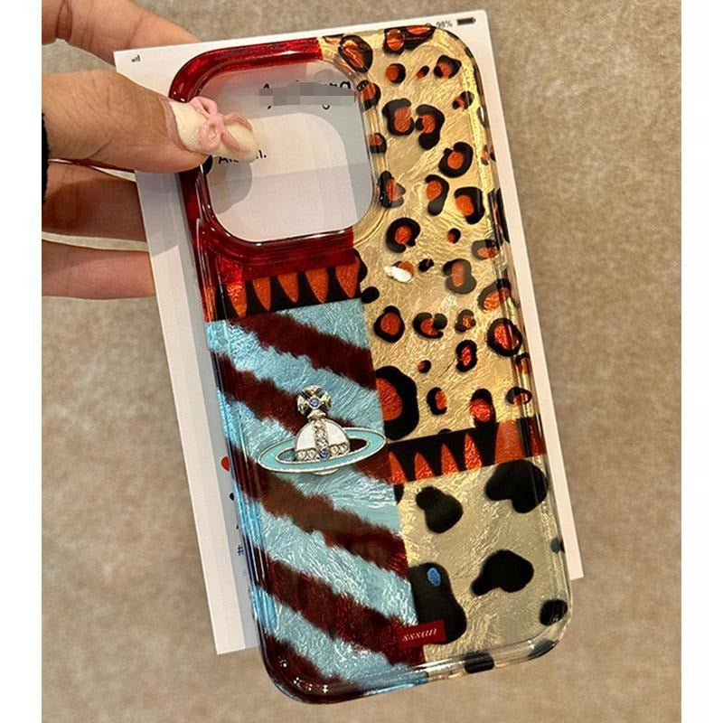 Creative Leopard Print Planet Phone Case for IPhone