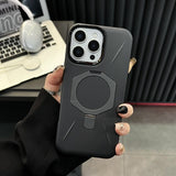 Magnetic Metal Lens Shell with Drop Protection Case for iPhone