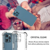 Thick Shockproof Silicone Clear Transparent Soft Phone Case for iPhone