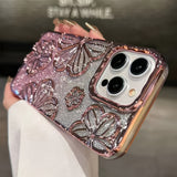 Retro Hollow Oil Painting  Case For iPhone