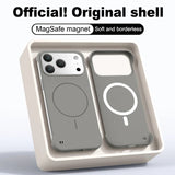Frameless Solid Color Magnetic Magsafe PC Case for iPhone