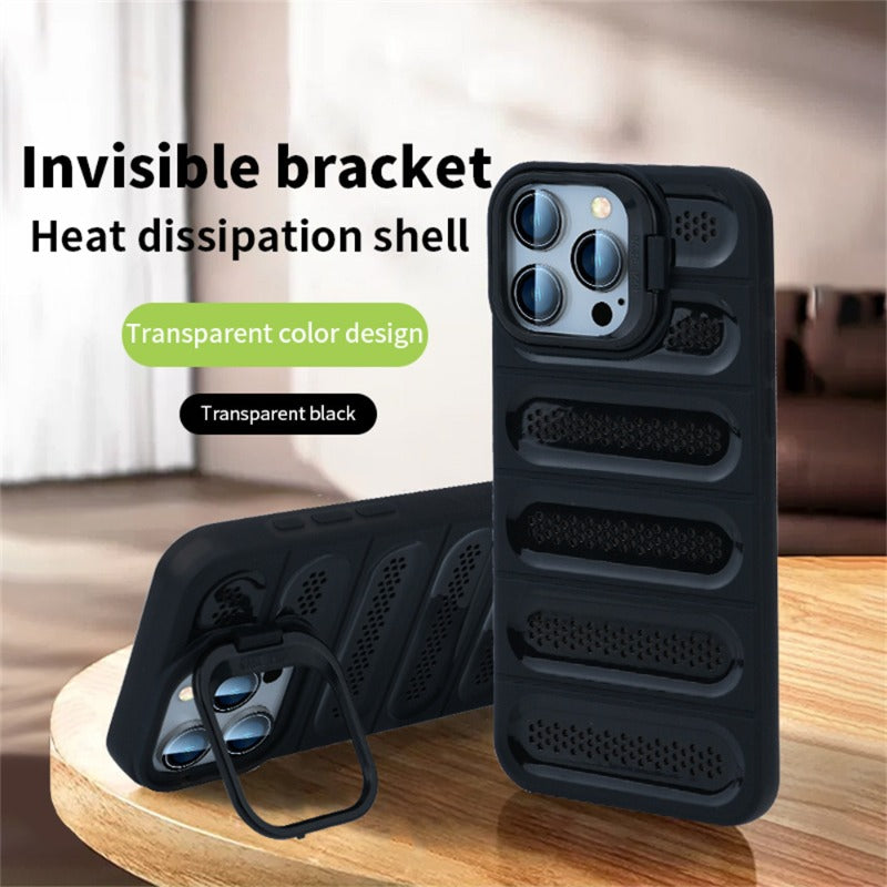 Invisible bracket coolingprotective case a Case for iPhone