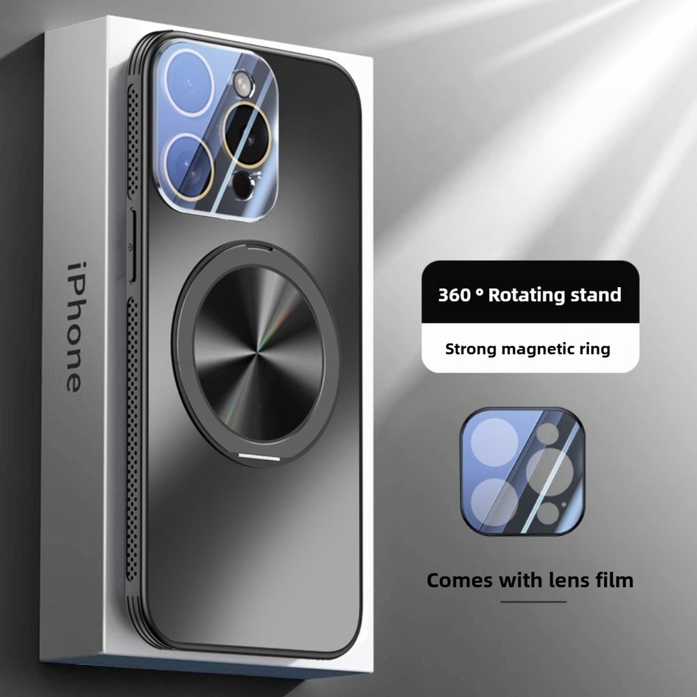 Ultra-thin Magnetic Shockproof with 360° Rotating Stand Lens Protection Case for iPhone