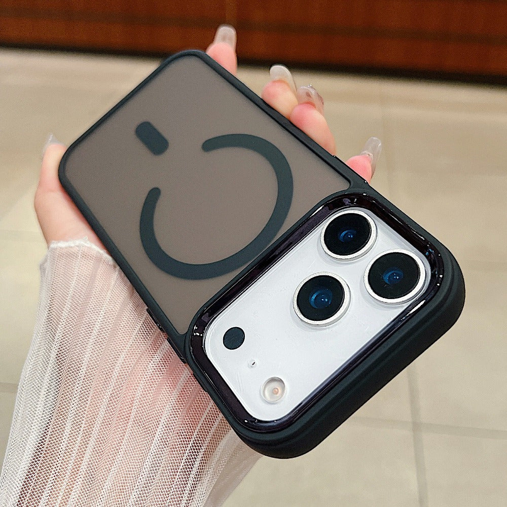Magnetic Wireless Charging Matte Shock Camera Case for iPhone