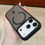 Magnetic Wireless Charging Matte Shock Camera Case for iPhone