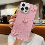 Starry Sky Flashing Butterfly  Case  for iPhone