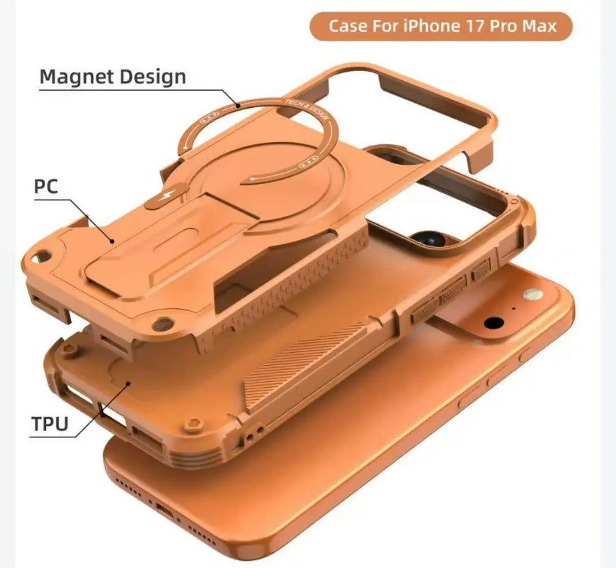 Magsafe Stand Invisible  Wireless Charging Anti-fall Case For iPhone