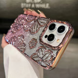 Retro Hollow Oil Painting  Case For iPhone