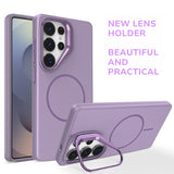Lens Holder Magnetic Charging and Shockproof Phone Case for Samsung