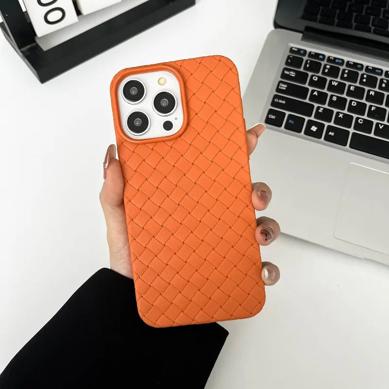 Magsafe Braided Textured Silicone Knitted Pattern Breathable Case for iPhone