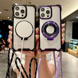 Traveler Magnetic Clip Crossbody Phone Case for IPhone
