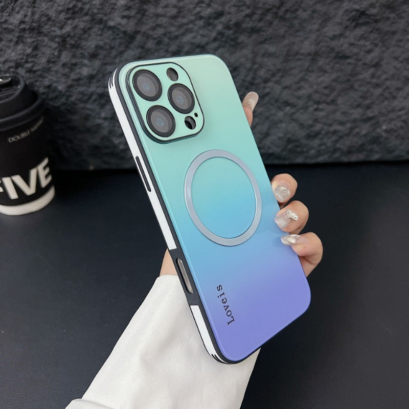 New High-end Magnetic Gradient Anti-fall Mobile Phone Case for IPhone