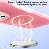Solid Color Jelly Magnetic Liquid Silicone Phone Case For iPhone
