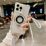 Traveler Magnetic Clip Crossbody Phone Case for IPhone