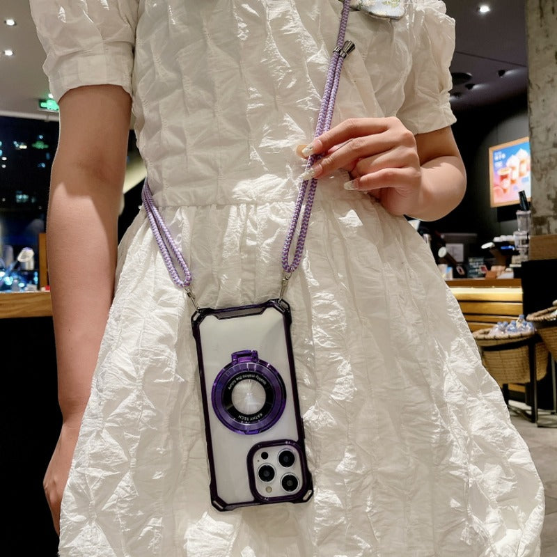 Traveler Magnetic Clip Crossbody Phone Case for IPhone