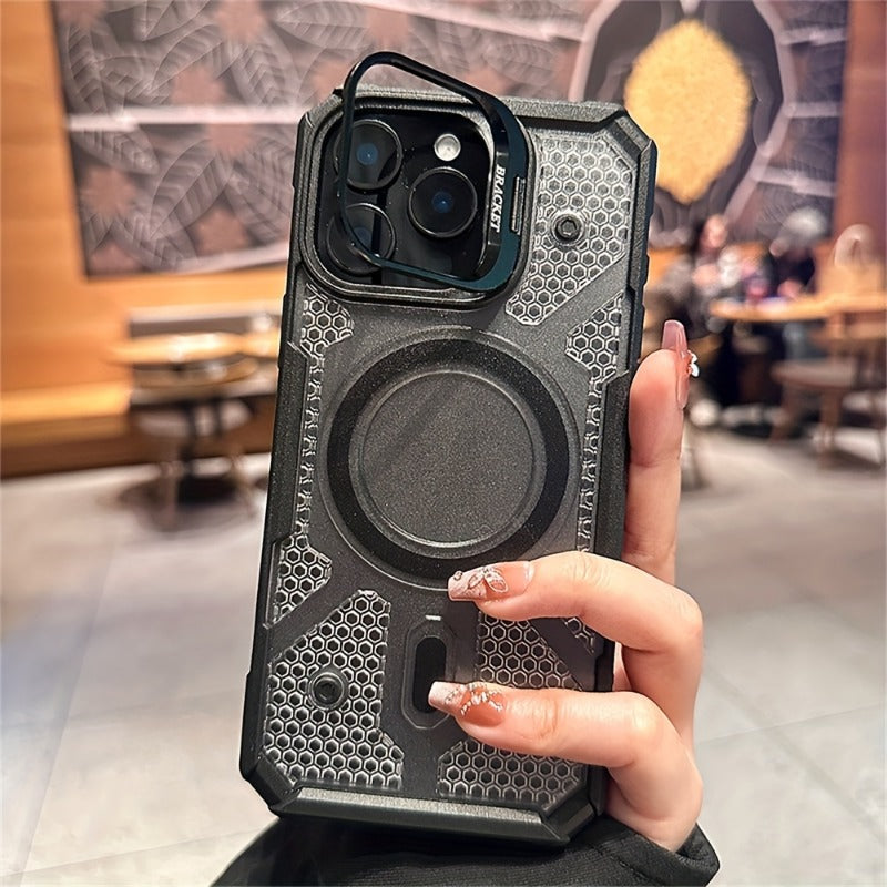 Magsafe Magnetic Wireless Charging  Camera Lens Holder Case for iPhone