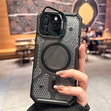 Magsafe Magnetic Wireless Charging  Camera Lens Holder Case for iPhone