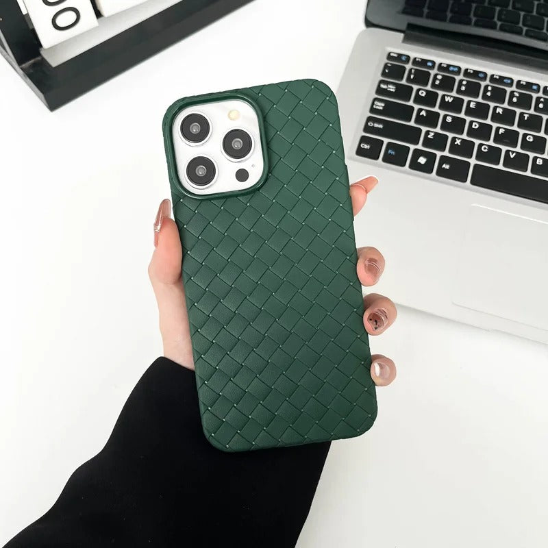Magsafe Braided Textured Silicone Knitted Pattern Breathable Case for iPhone