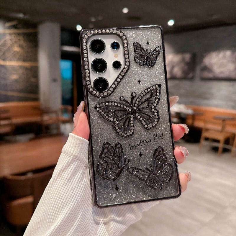 Luxury Diamond Butterfly Premium Phone Case for Samsung
