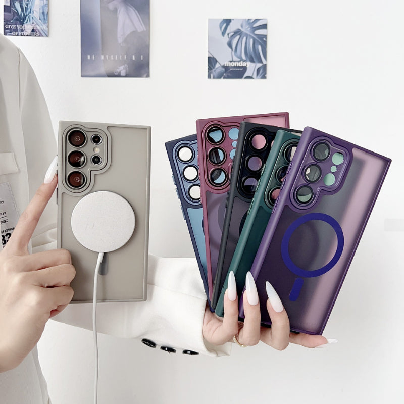 Skin-Friendly Magnetic Shockproof Phone Case for Samsung