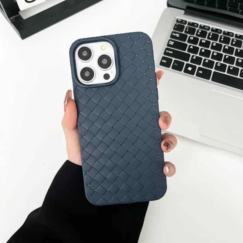 Magsafe Braided Textured Silicone Knitted Pattern Breathable Case for iPhone