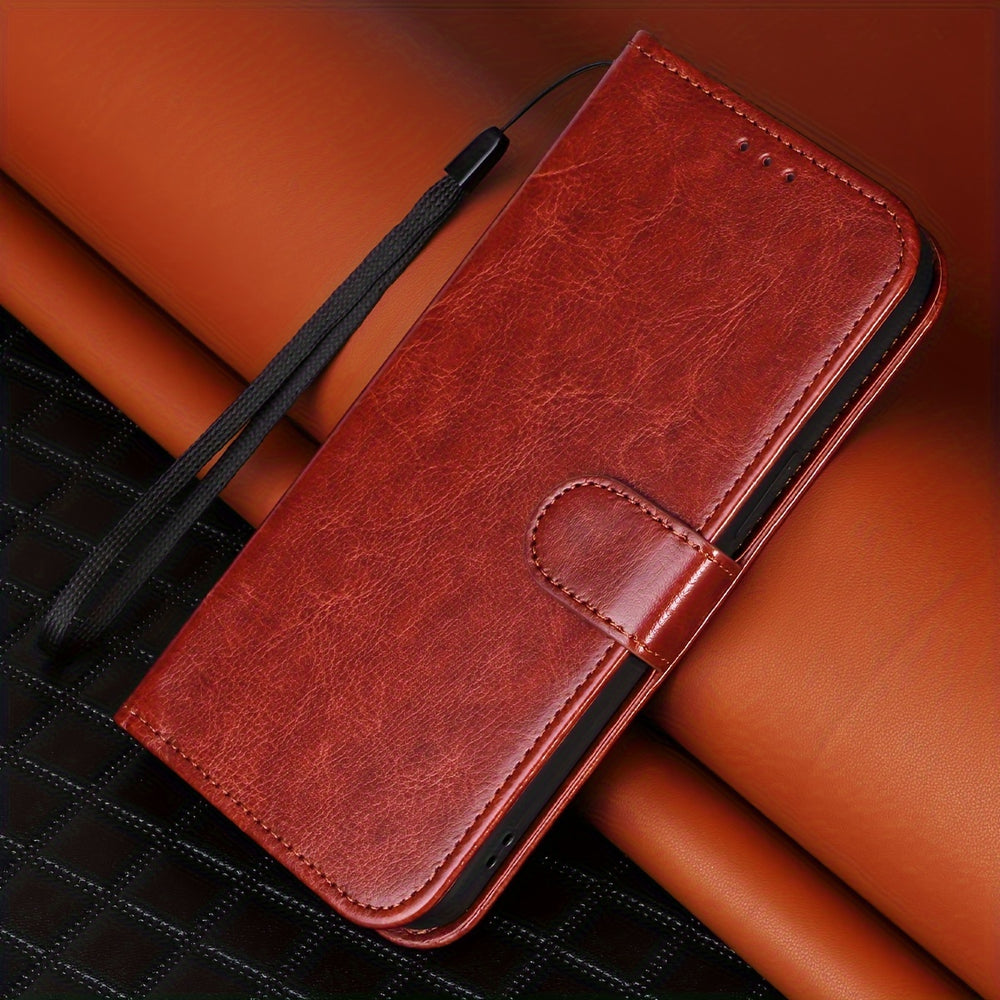 Leather Faux Leather Case for iPhone